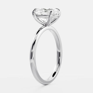 2.50 - 3.50 CT Oval Cut Solitaire Style Moissanite Engagement Ring