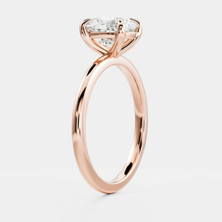 2.0 - 3.0 CT Elongated Cushion Cut Solitaire Style Moissanite Engagement Ring