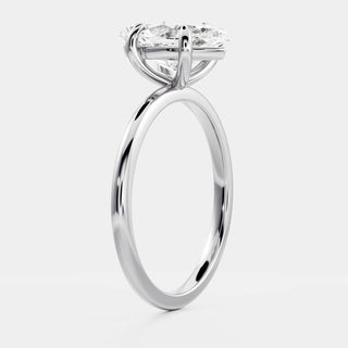 Solitaire Ring with 1.0 CT Marquise Moissanite - violetjewels