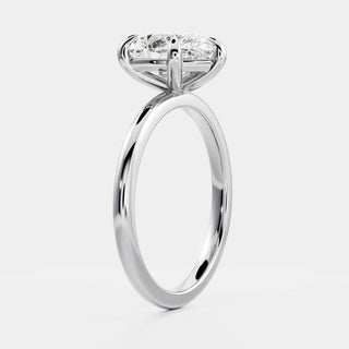 1.50 - 2.50CT Pear Cut Solitaire Style Moissanite Engagement Ring