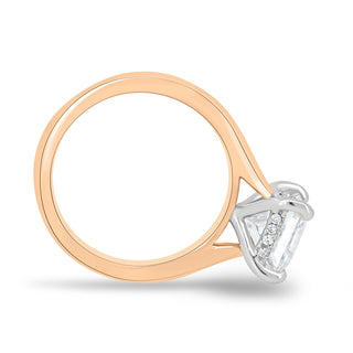 1.50 CT Princess Hidden Halo D/VS2 Lab Grown Diamond Engagement Ring - violetjewels