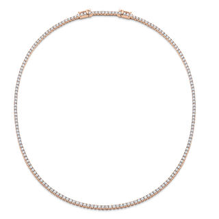 2.06 TCW Round Moissanite Diamond Choker Necklace - violetjewels