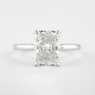 1.8 CT Radiant Cut Solitaire Style Moissanite Engagement Ring - violetjewels