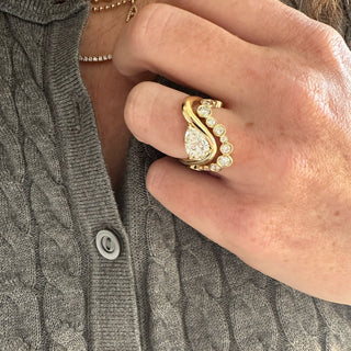 0.40 TCW Round Diamond Bezel Wedding Band