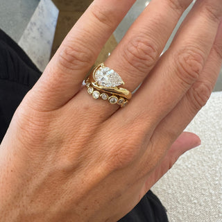 0.40 TCW Round Diamond Bezel Wedding Band