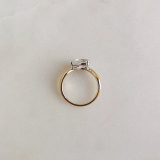 1.50 CT Pear Cut Unique Solitaire Style Moissanite Engagement Ring