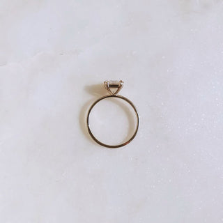 1.50 CT Asscher Cut Solitaire Moissanite Engagement Ring