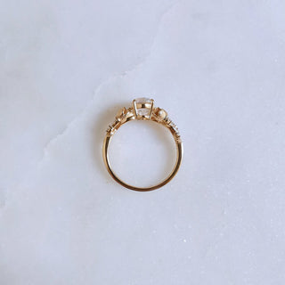 1.50 CT Oval Cut Vintage Style Moissanite Engagement Ring