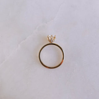 1.50 CT Round Cut Solitaire Moissanite Engagement Ring