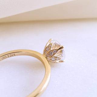 1.50 CT Round Cut Solitaire Moissanite Engagement Ring