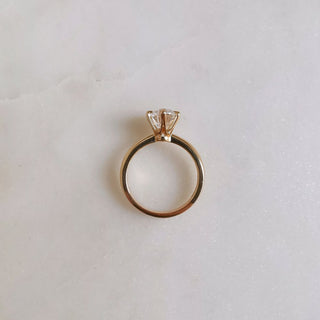 2.0 CT Oval Cut Pave Moissanite Engagement Ring