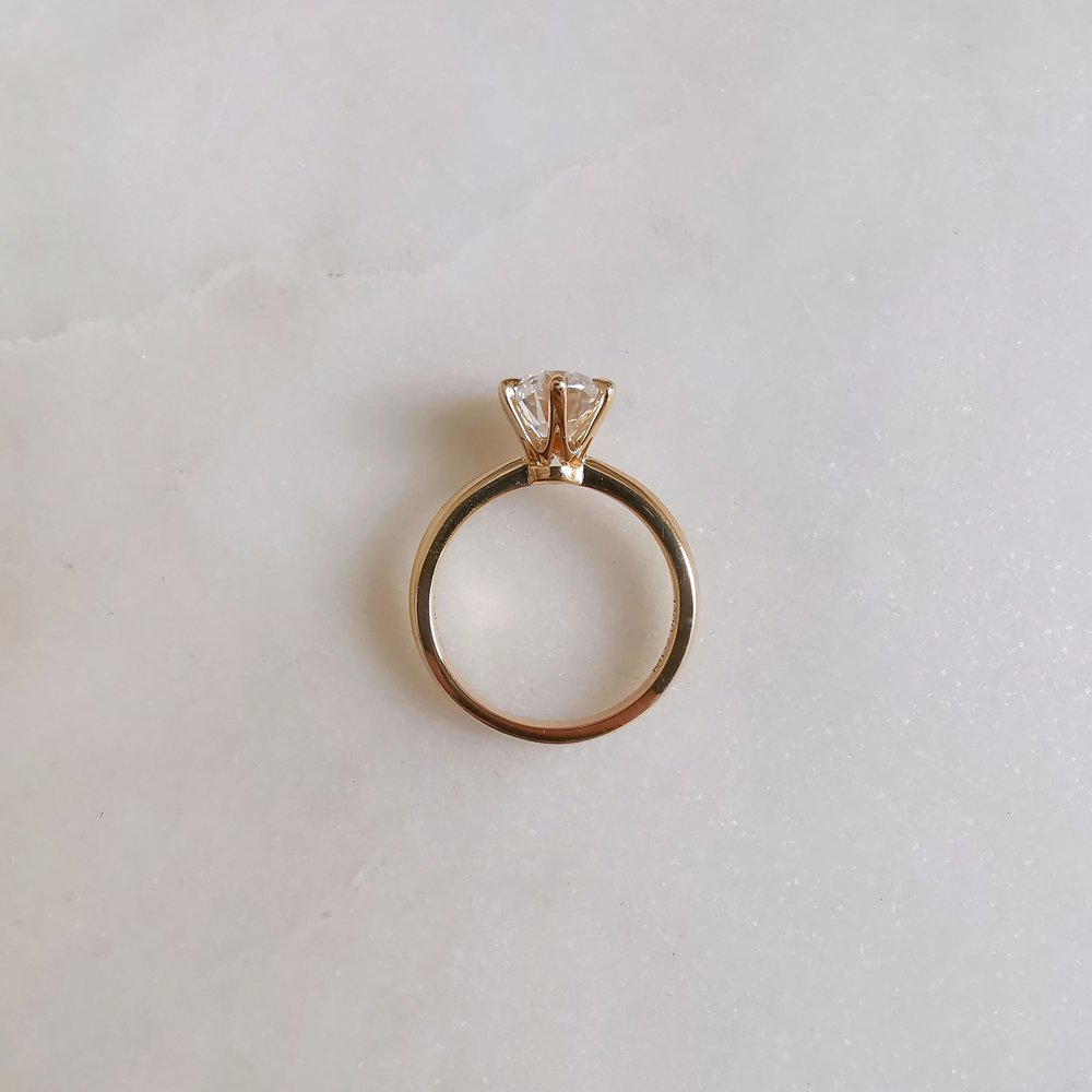 2.0 CT Oval Cut Pave Moissanite Engagement Ring