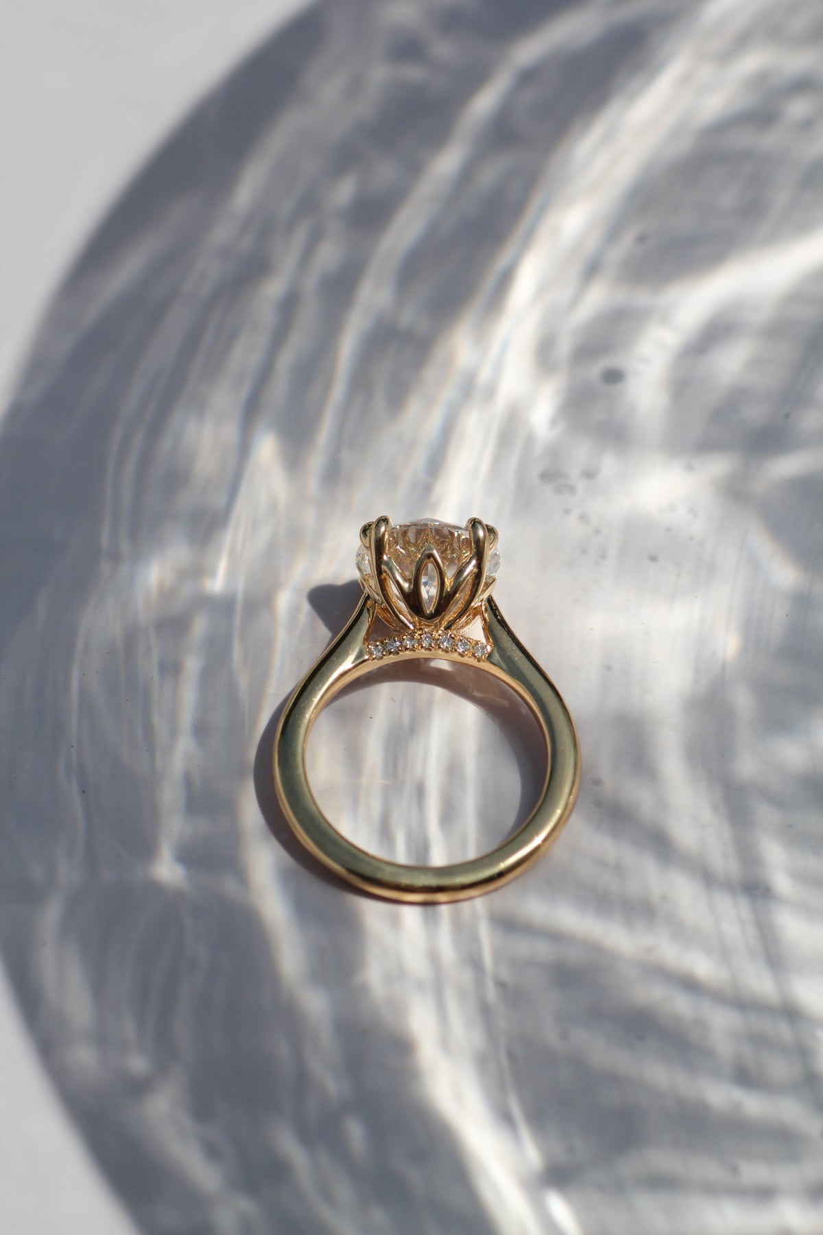 1.00-3.50 CT Round Lab Grown Diamond Solitaire Engagement Ring