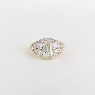 1.30  CT Emerald Lab Grown Diamond Bezel Engagement Ring