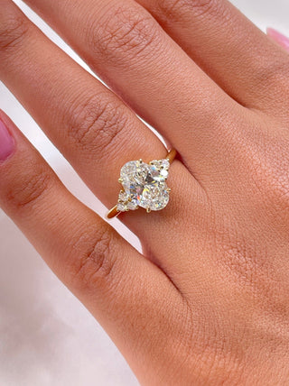 2.42ct Oval G- VS Pave Diamond Engagement Ring