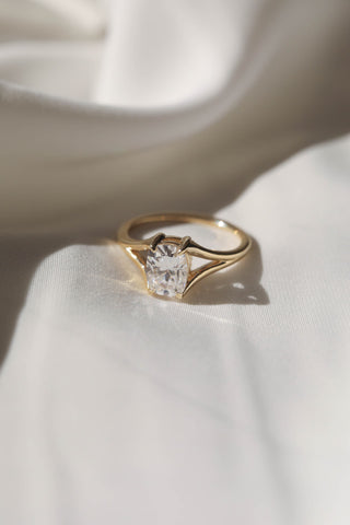 1.50 - 3.50 CT Elongated Cushion Diamond Split Shank Engagement Ring