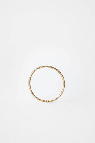 Plain Textured Stackable Wedding Band