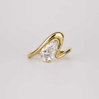 Pear CZ Diamond Unique Bridal Ring Set – 925 Sterling Silver Trial Ring Set