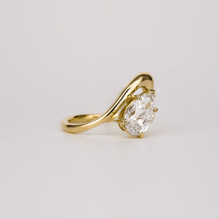Pear CZ Diamond Unique Bridal Ring Set – 925 Sterling Silver Trial Ring Set