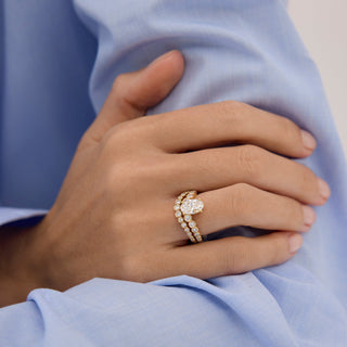 0.50 TCW Round Lab Grown Diamond Bezel Wedding Band