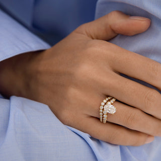 0.50 TCW Round Lab Grown Diamond Bezel Wedding Band