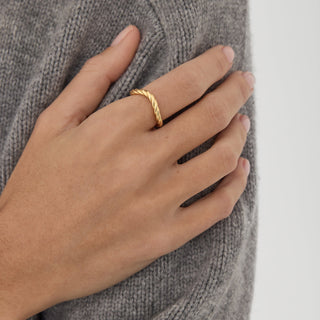 Plain Classic Twisted Wedding Band