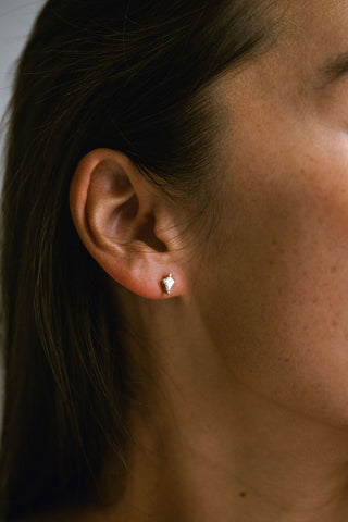 0.45 TCW Kite Moissanite Diamond Stud Earrings