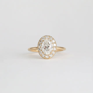 1.0 -3.50  CT Oval  Lab Grown Diamond Halo Engagement ring