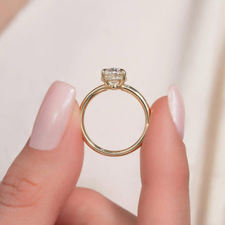2.0-4.0 CT Oval Cut Pave Setting Engagement Ring
