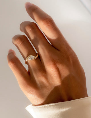 0.50 -1.50 CT Marquise Cut Lab Grown Diamond Solitaire Engagement Ring