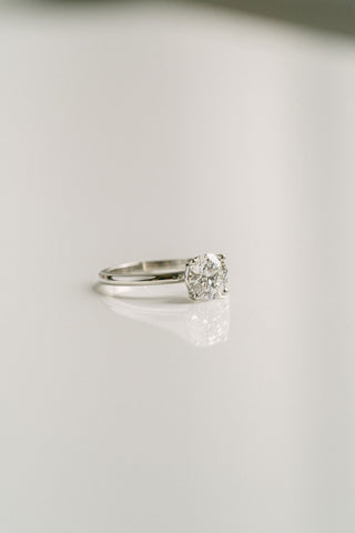 1.50 - 3.50 CT Round CVD Diamond Solitaire Engagement Ring