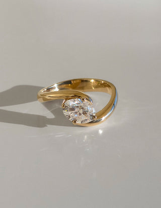 1.0 -1.50 CT Oval Cut Lab Grown Diamond Solitaire Engagement Ring