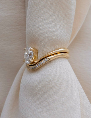 1.0 -2.0 CT Oval Cut Lab Grown Diamond Solitaire Engagement Ring