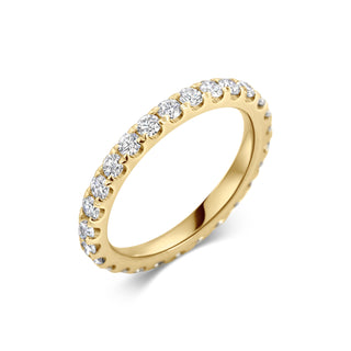 0.7 CT Round Full Eternity Stackable Wedding Band