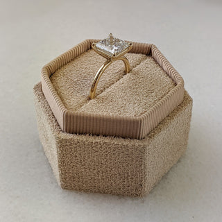 2.56ct Princess G-VS2 Diamond Solitaire Engagement Ring - violetjewels