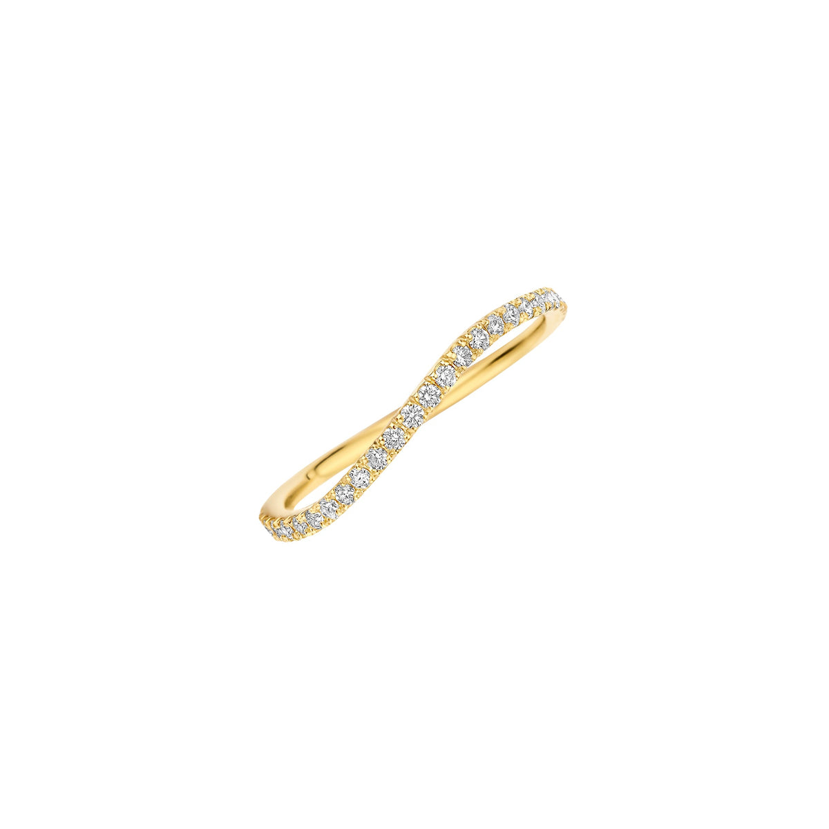 0.30 TCW Round Lab Grown Diamond Unique Wedding Band