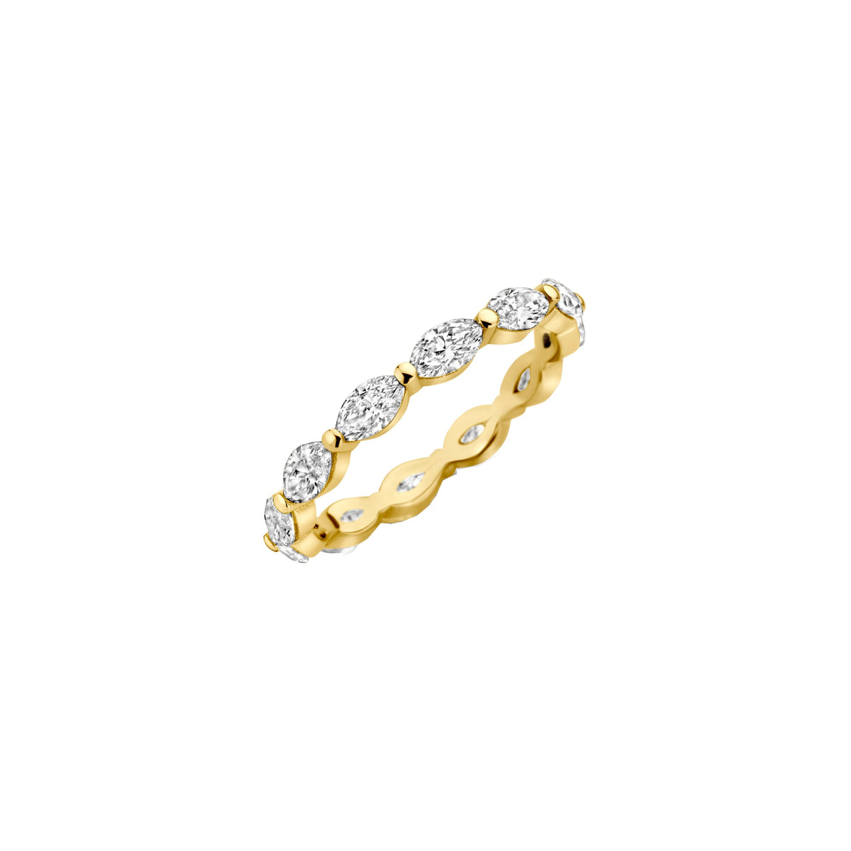 1.0 TCW Marquise Lab Grown Diamond Eternity Wedding Band