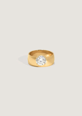 1.50 -3.50 CT Round CVD Diamond Unique Setting Engagement Ring