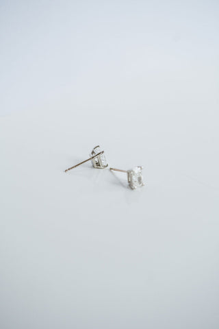 1.20 TCW Radiant Moissanite Diamond Stud Earrings