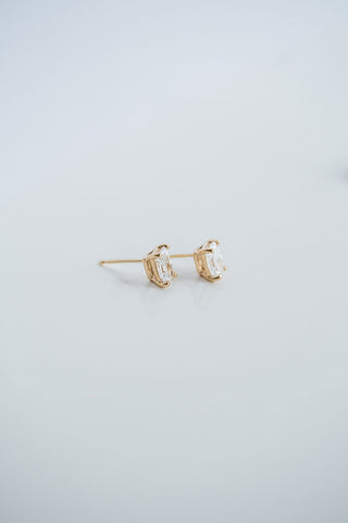 1.20 TCW Radiant Moissanite Diamond Stud Earrings