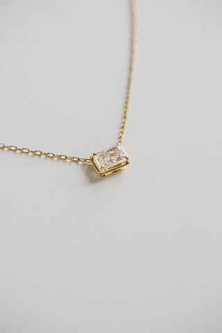 1.50 TCW Radiant Moissanite Diamond Solitaire Necklace