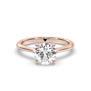 1.3 CT Round F-VS1 Diamond Hidden Halo Engagement Ring