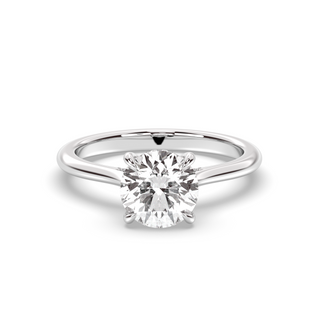 1.3 CT Round F-VS1 Diamond Hidden Halo Engagement Ring