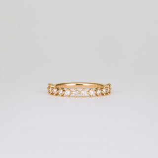 0.38 TCW Round Lab Grown Diamond Dainty Wedding Band