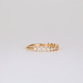 0.38 TCW Round Lab Grown Diamond Dainty Wedding Band