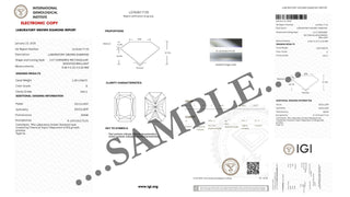 1.21-3.50 CT Round  Lab Grown Diamond Three Stone Engagement ring