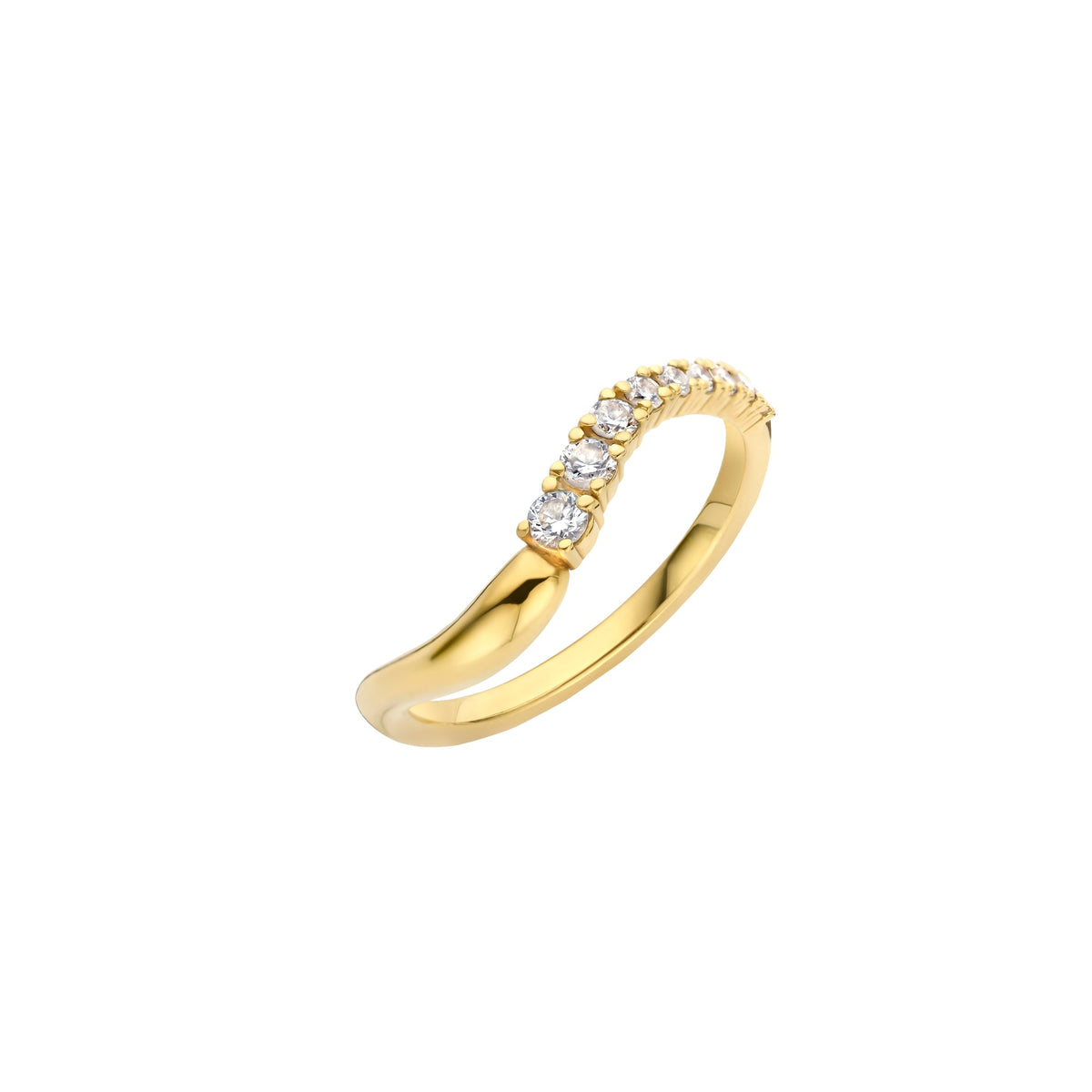 0.35 TCW Round Lab Grown Diamond Eternity Wedding Band