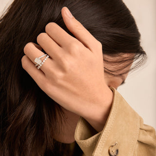 1.0 TCW Round Lab Grown Diamond Bubble Prong Eternity Wedding Band