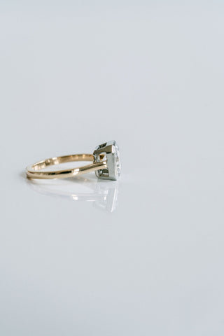 1.50 - 3.50 CT Square Emerald CVD Diamond Solitaire Engagement Ring