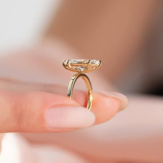 1.5-3.5 CT Marquise Lab Grown Diamond Solitare Engagement Ring
